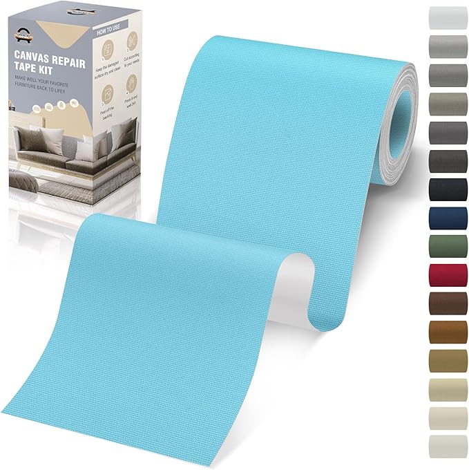 OAZ 4 x 79 inch Canvas Repair Patches Fabric Patch Self-Adhesive Canvas Repair by OAZ