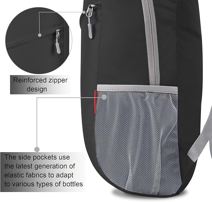ZOMAKE Lightweight Packable Backpack, Foldable Backpacks Small Daypack - Image 4