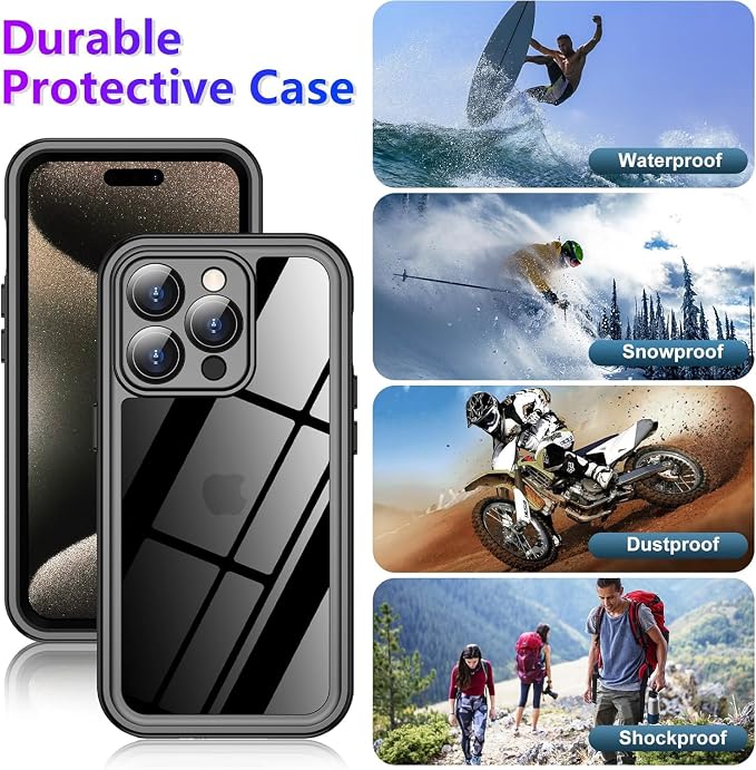 2025 New Designed for iPhone 15 Pro Max Case Waterproof, Phone Case for iPhone - Image 6