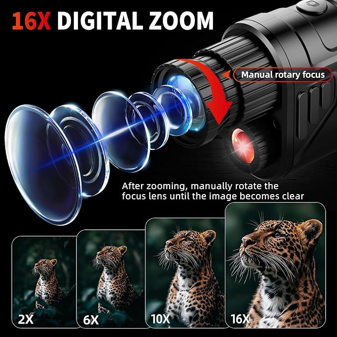 Night Vision Monocular, 2026 Upgraded Portable Handheld Scope - Image 5