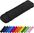 TECEUM Rope – 90 Feet x 3/8 Inch – Black – Strong All-Purpose Utility Rope – by TECEUM