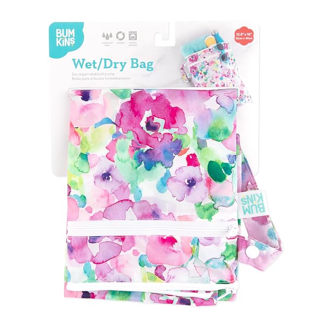 Bumkins Waterproof Wet Dry Bag for Baby, Cloth Diaper, Pump Parts, Gym Clothes - Image 6