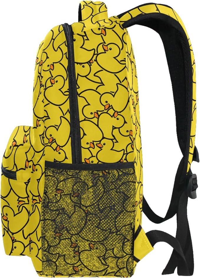 Wamika Yellow Ducks Backpack Farm Cartoon Animals School Backpacks Preschool - Image 2
