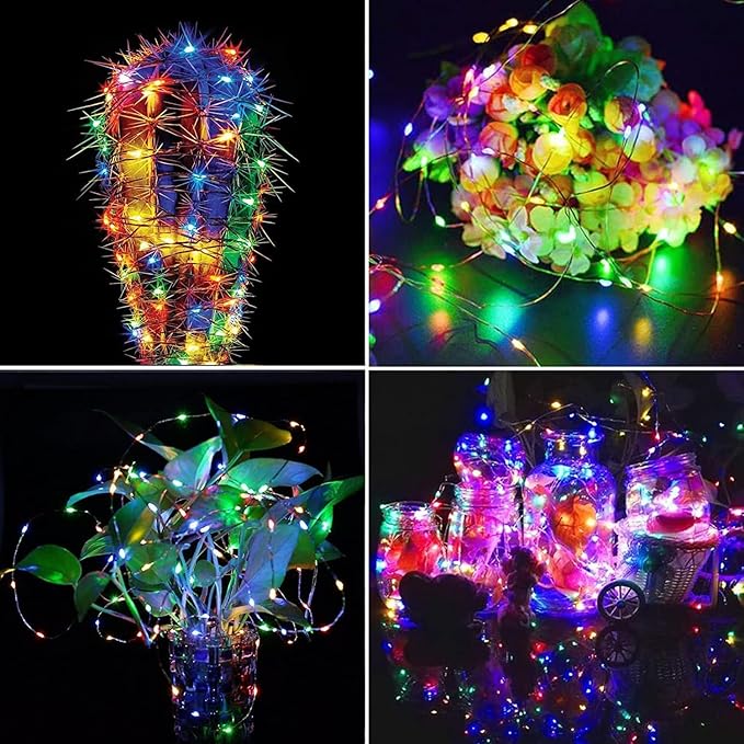 Warm White ⇋ Multicolor 66Ft 200LED Christmas Fairy Lights Plug in - Image 7