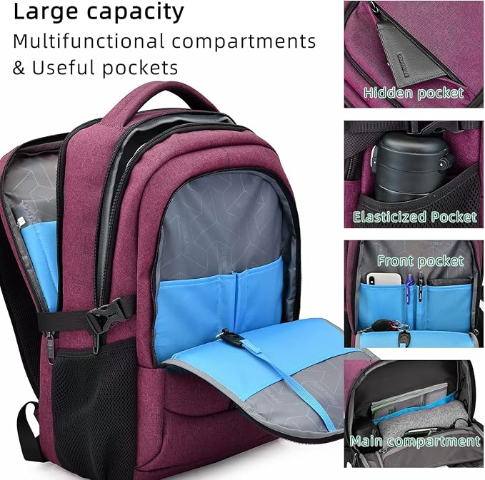 DUSLANG 17 Inch Laptop Backpack - Image 8