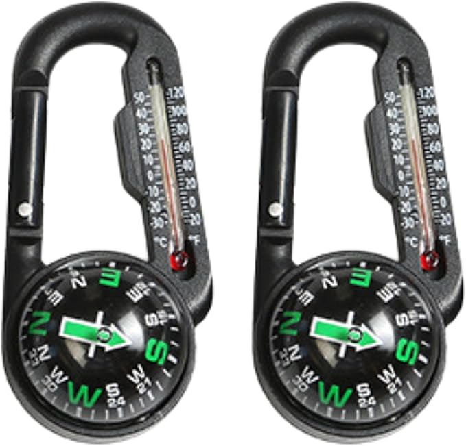 Trekker's Compass Crew Carabiner Compass by Unknown