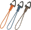3-Pack Tactical Paracord Carabiner Keychain – Adjustable Rope Lanyard by Unknown