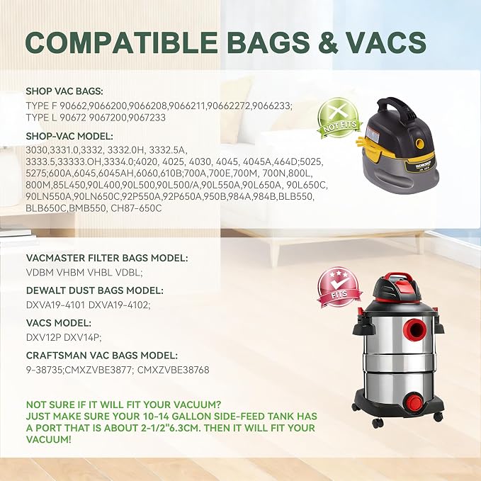 12 Pack 10-14 Gallon Vacuum Bags - Image 2