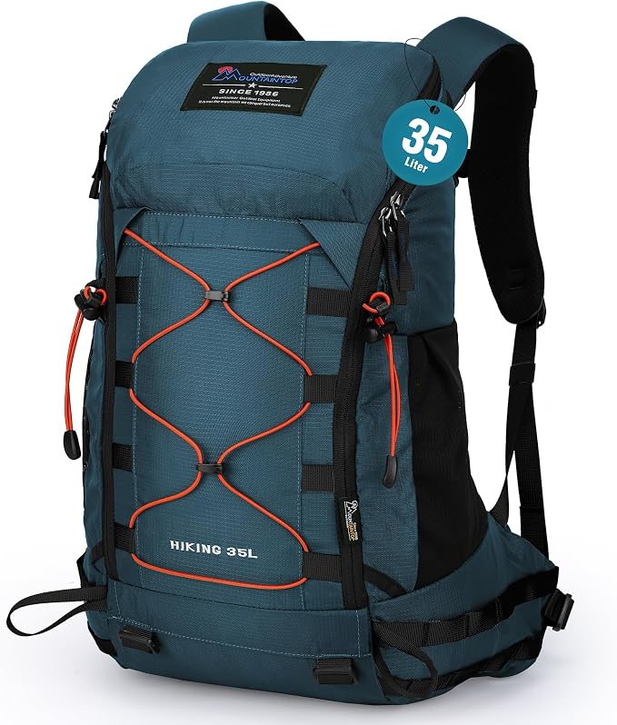 MOUNTAINTOP Hiking Backpack 35L Travel Backpack Lightweight Daypack by MOUNTAINTOP