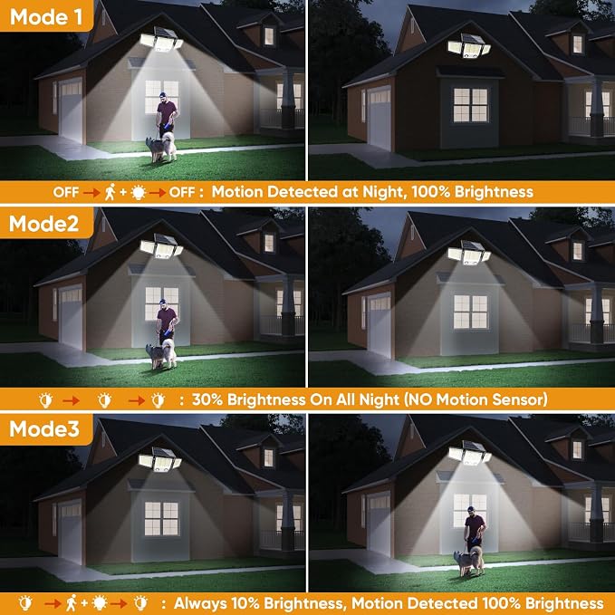 Solar Motion Sensor Outdoor Lights Waterproof - Image 3