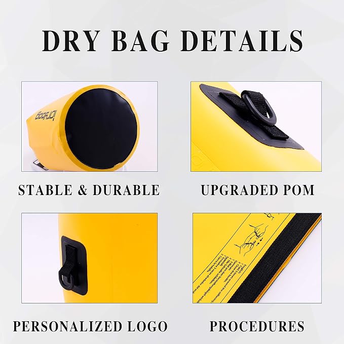 IDRYBAG Dry Bag for Kayaking Waterproof 2L/5L/10L/15L/20L, Small Dry Sack - Image 2
