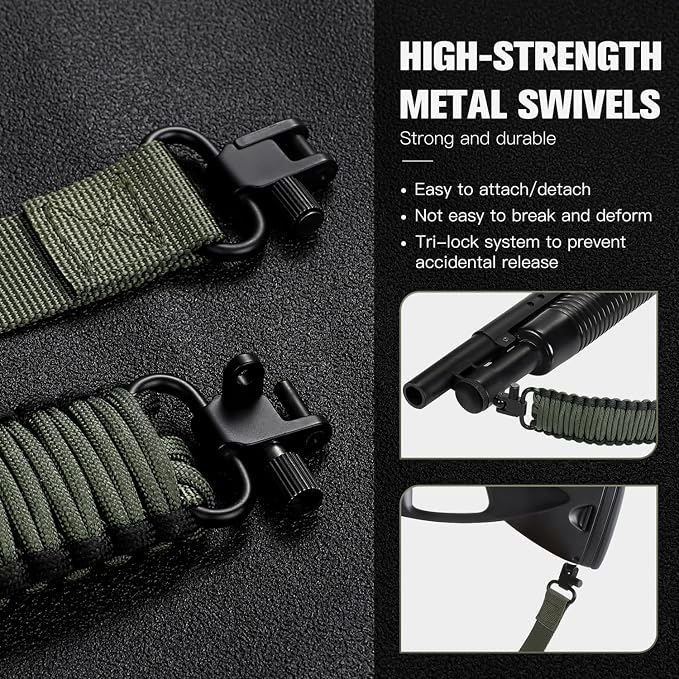 VVAAGG Two-Point Paracord Rifle Sling - Image 3