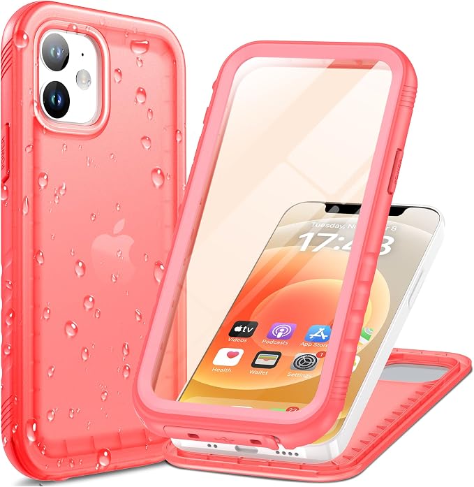 Cozycase Compatible with iPhone 12 Waterproof Case/iPhone 12 Pro Waterproof Case by Cozycase