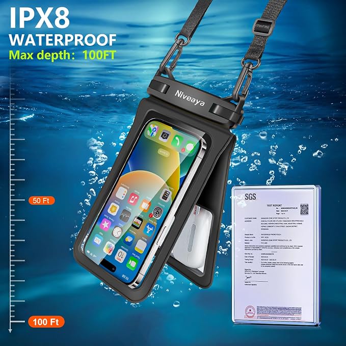Niveaya Double Space Waterproof Phone Pouch - Image 4