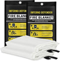 Emergency Fire Blanket For Home And Kitchen, Safe Touch Silicone Coated by Unknown
