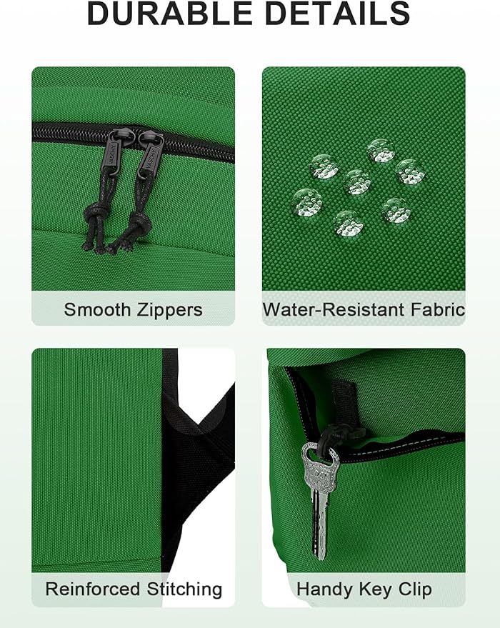 VASCHY Lightweight Backpack for School, Classic Basic Water Resistant Casual - Image 5