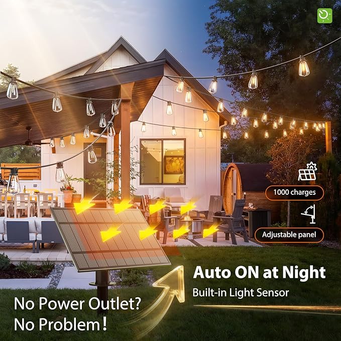 KYY 78FT Solar String Lights Outdoor - Image 5
