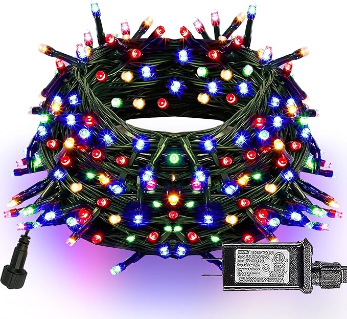Dazzle Bright 300 LED Christmas String Lights, 100 FT Connectable Waterproof by DazzleBright