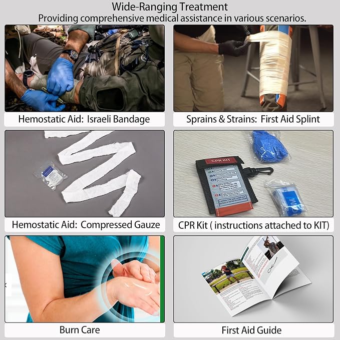Advanced First Aid Kit, Comprehensive Trauma First Aid Kits - Image 6