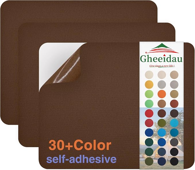 Gheeidau Canvas Repair Patch 9×11 Inch 3Pcs Waterproof Self-Adhesive Fabric by Givethingsanewlife