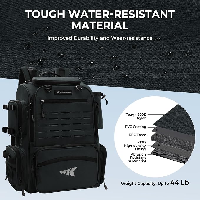 KastKing Bait Boss Fishing Tackle Backpack - Image 5