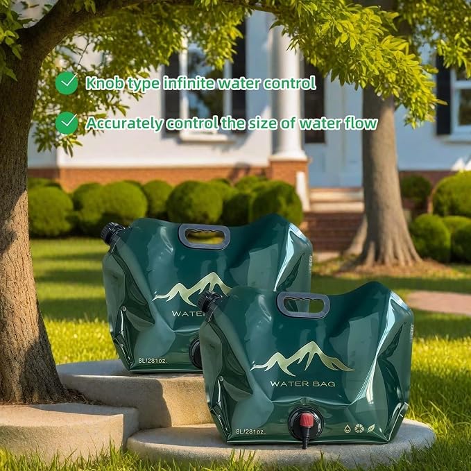 8L/281oz Outdoor Collapsible Water Jug BPA-Free w/Adjustable Faucet - Image 5