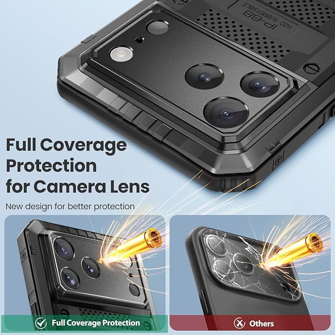 Mitywah for iPhone 17 Pro Max Waterproof Case, Military Metal Case - Image 6