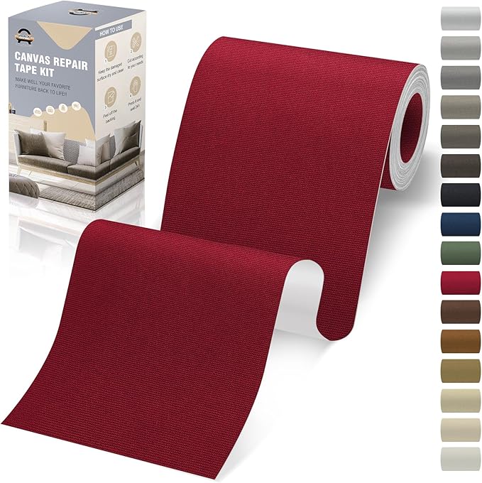 OAZ 4 x 79 inch Canvas Repair Patches Fabric Patch Self-Adhesive Canvas Repair by OAZ
