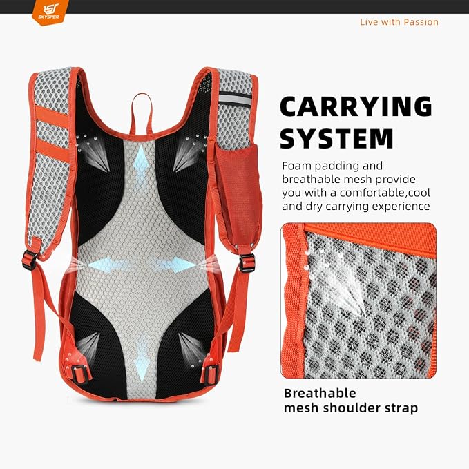 SKYSPER Small Hiking Backpack - 15L Travel Daypack Lightweight Bag Water - Image 4