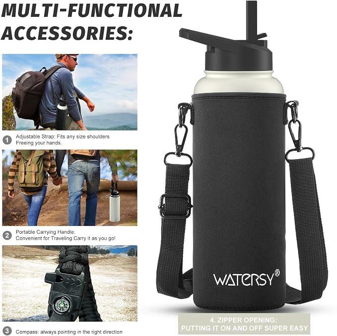 40oz Insulated Water Bottle, BPA Free&Leak Proof, Stainless Steel Water Flask - Image 6