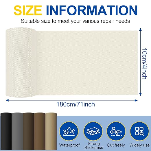 Fabric Repair Tape, Self Adhesive Canvas Repair Patch, Waterproof Outdoor - Image 2
