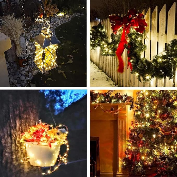 6-Pack Solar String Lights Outdoor, Extra-Long 600LED Solar Fairy Lights - Image 7