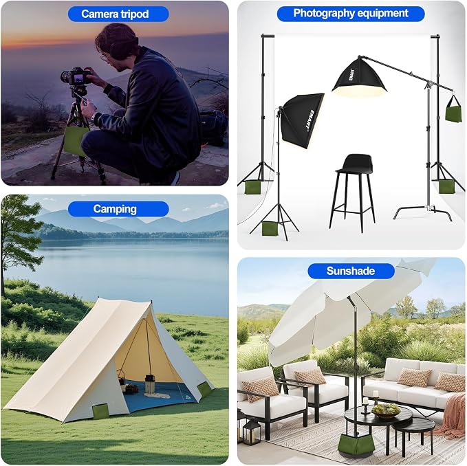 EMART Heavy Duty Sandbag Photo Studio Weight Bag Saddlebag Design - Image 7