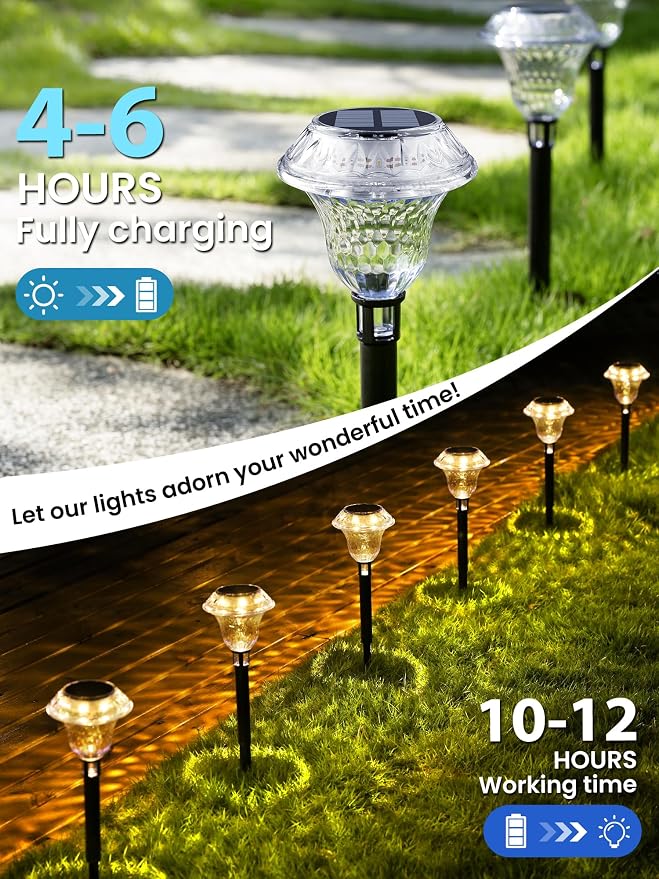 SOLPEX Solar Pathway Lights Garden Decor - Image 7