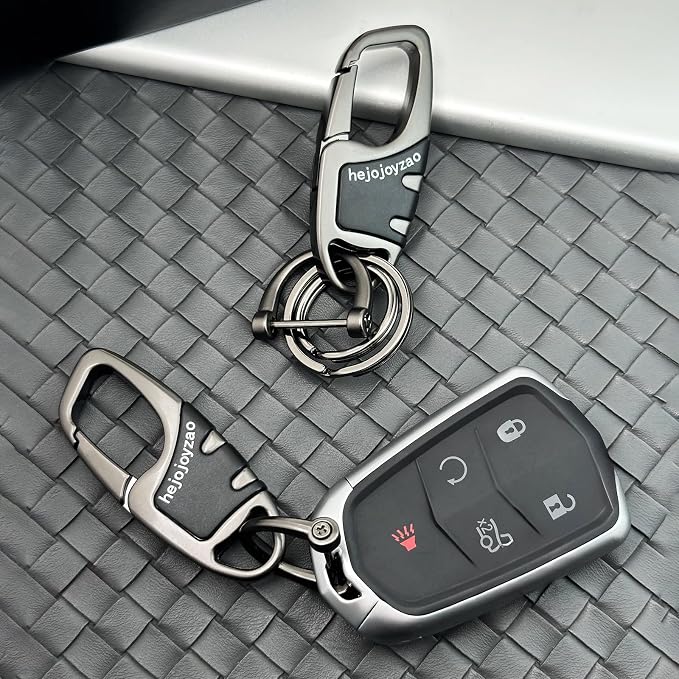 Keychain with Carabiner Clip, 4 Heavy Duty Key Rings and D Ring - Image 8