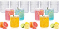 18PCS Plastic Hobnail Drinking Glasses - 14 Oz Clear Vintage Glasses Drinkware by Joyido