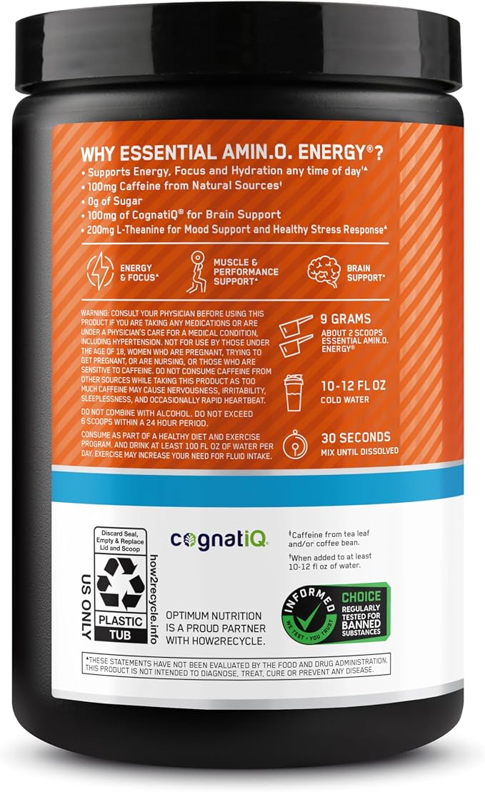 Optimum Nutrition Amino Energy Powder Plus Hydration, - Image 11