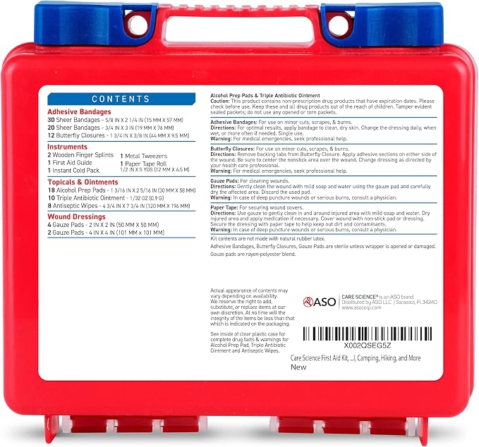 Care Science First Aid Kit, 110 Pieces | Professional Use - Image 8