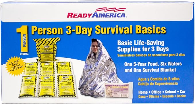 Ready America The Survival Box, 3-Day Emergency Kit Includes 5 Year Emergency - Image 3