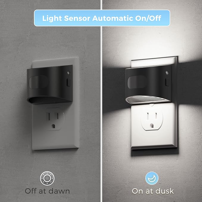 L LOHAS LED Night Light with Motion Sensor & Dusk to Dawn Sensor, Night Lights - Image 3