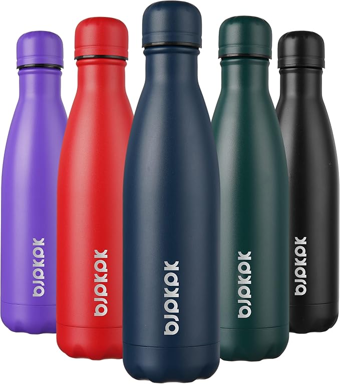 BJPKPK 17oz Insulated Stainless Steel Water Bottles, Sports Water Bottles Keep by BJPKPK