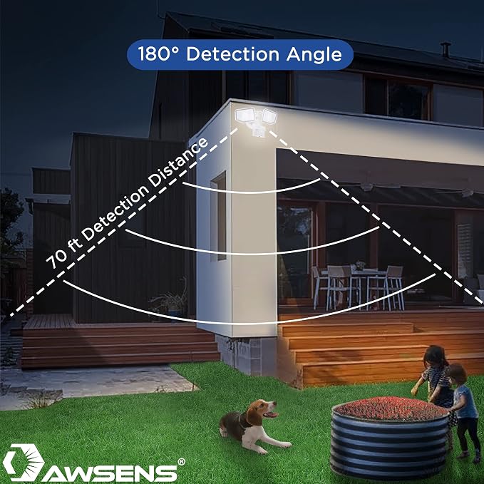 40W LED Security Lights Motion Sensor Light Outdoor, 180 Degree, 5000 K - Image 4