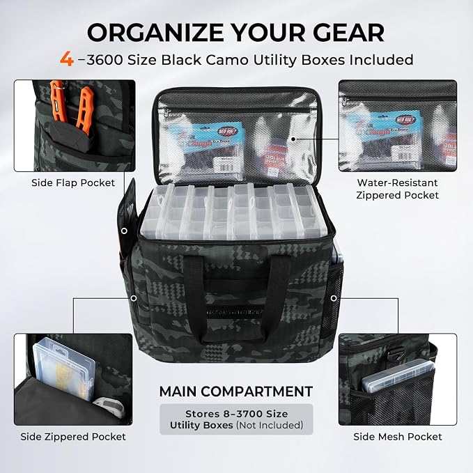 KastKing BaitSpace Fishing Tackle Bag - Image 4