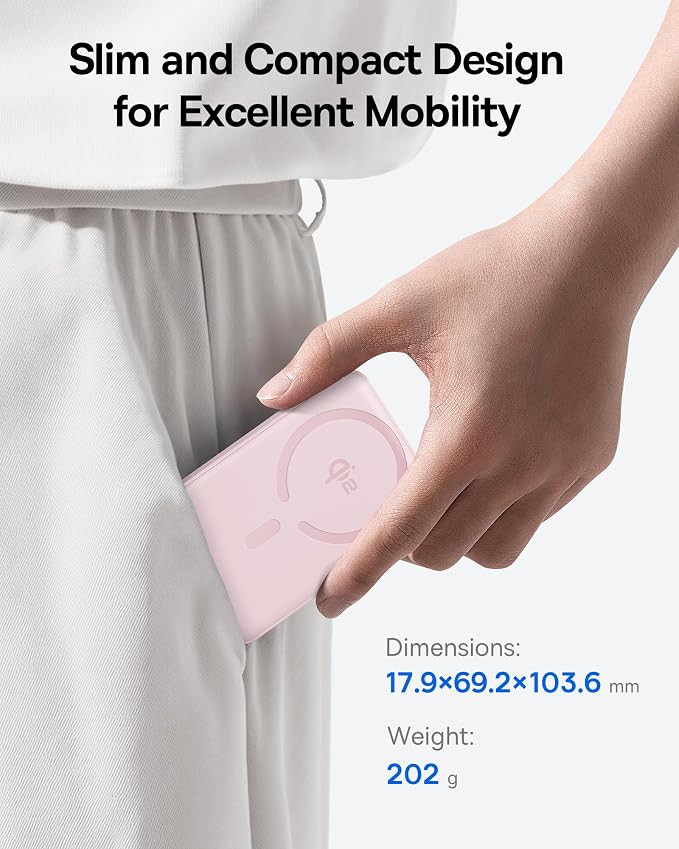 Baseus for MagSafe Portable Charger, Qi2 Certified 15W Wireless Magnetic Power - Image 3
