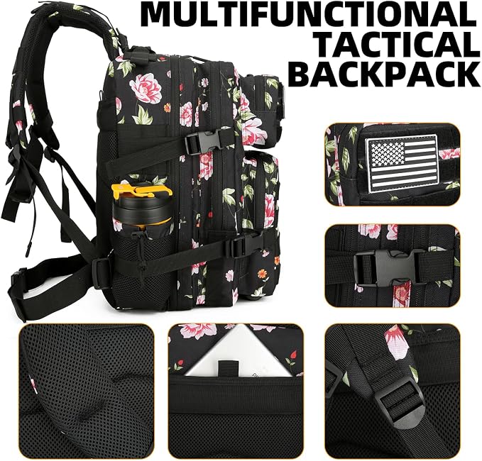 Lovelinks21 25L Tactical Military Backpack Small Travel Rucksack - Image 6