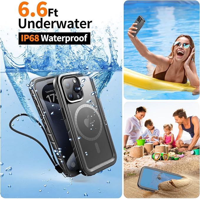 Cozycase for iPhone 15 Pro Waterproof Shockproof Dustproof Case - Image 3