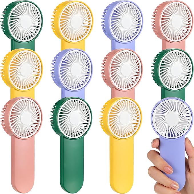 Sumind 12 Pcs Small Personal Portable Fan Mini Handheld Bulk 1 Speed Electric by Sumind