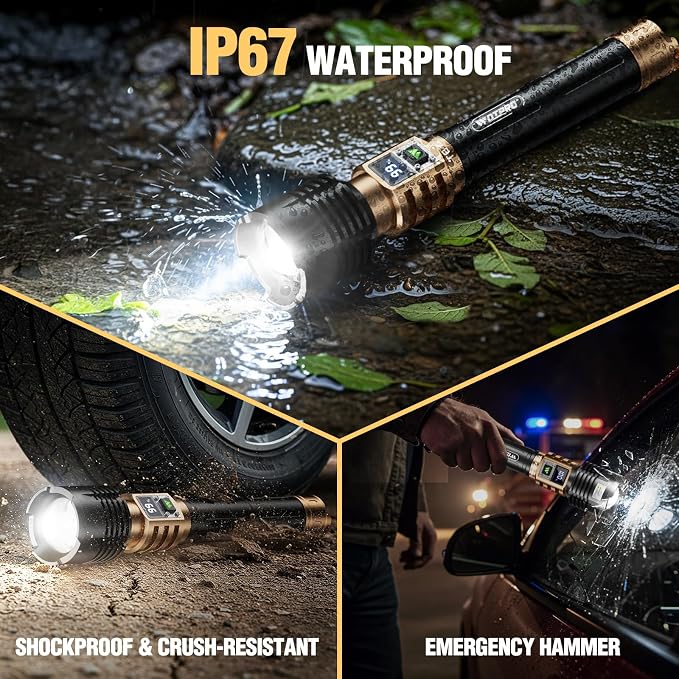 WdtPro Rechargeable LED Flashlights High Lumens, Super Bright 90000LM - Image 8