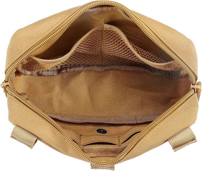 FRTKK Tactical Molle Admin Pouch Utility Laser Cut EDC Tool Pouch Bag - Image 4