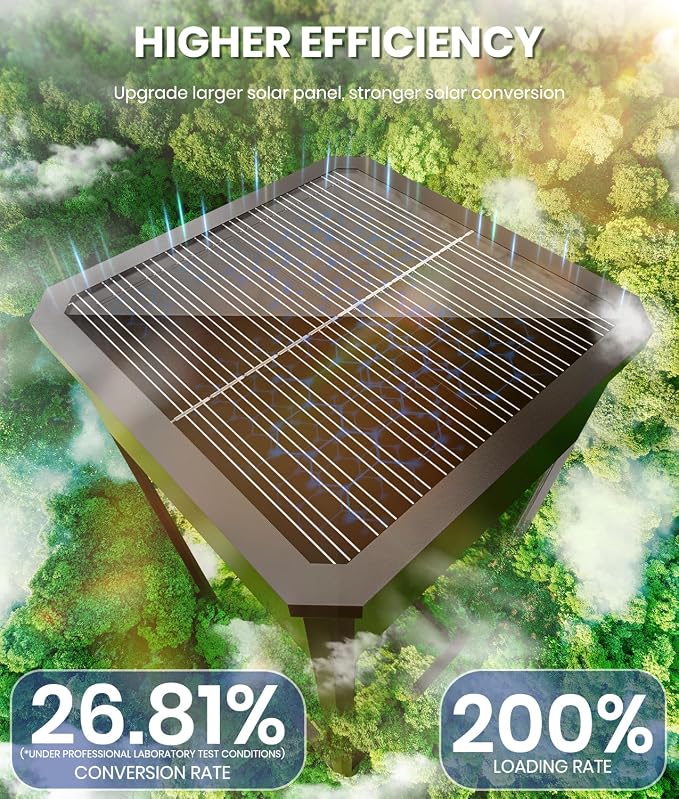 NEWMESSI Solar Pathway Lights Outdoor, 4 Pack Garden Lights IP65 Waterproof - Image 5
